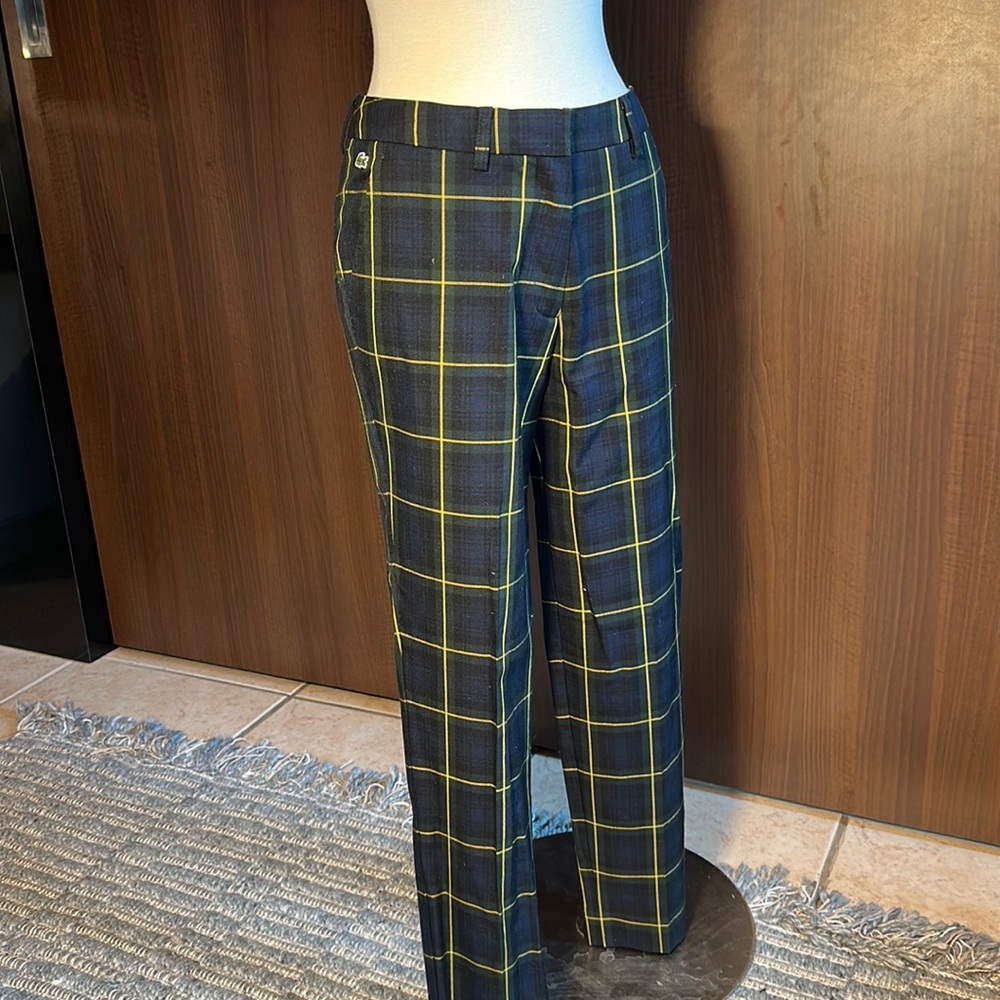 Lacoste Plaid Pants Green Blue